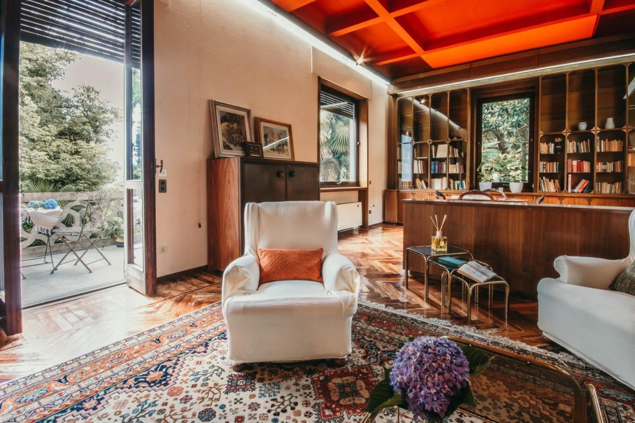 Library Apartment - Villa Candela Stresa Exterior foto